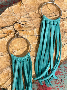 Turquoise Fringe Earrings